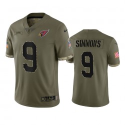 Arizona Cardinals Isaiah Simmons 9 Nike 2022 Salute to Service NFL Jersey