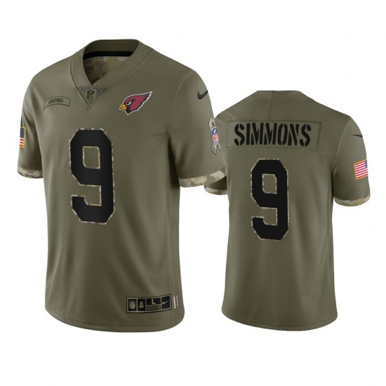 Arizona Cardinals Isaiah Simmons 9 Nike 2022 Salute to Service NFL Jersey