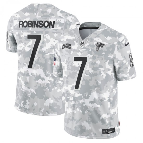 Atlanta Falcons Bijan Robinson 7 Nike 2024 Salute to Service NFL Jersey