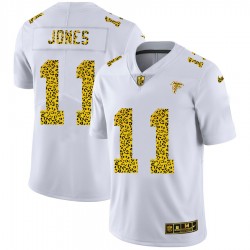 Atlanta Falcons Julio Jones 11 Nike Flocked Leopard Print White NFL Jersey Atlanta Falcons Julio Jones 11 Nike Flocked Leopard Print White NFL Jersey