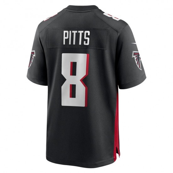 Atlanta Falcons Kyle Pitts 8 Nike Black 2021 Draft NFL Jersey