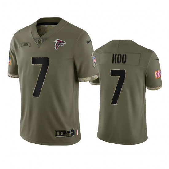 Atlanta Falcons Younghoe Koo 7 Nike 2022 Salute to Service NFL Jersey