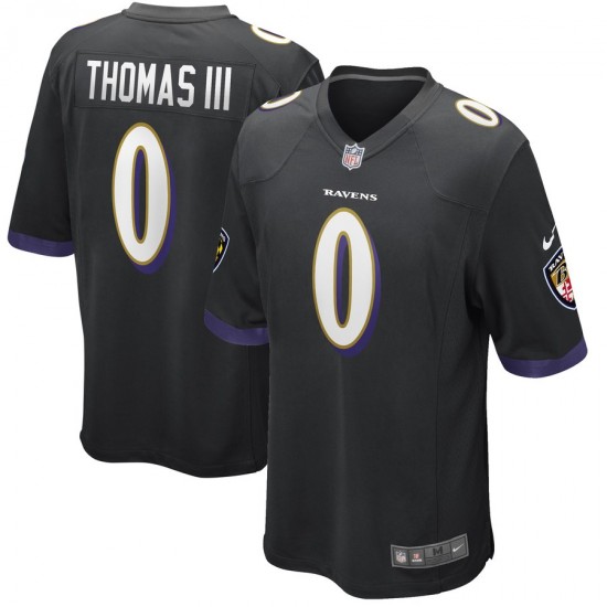 Baltimore Ravens Earl Thomas 0 Nike Black NFL Jersey