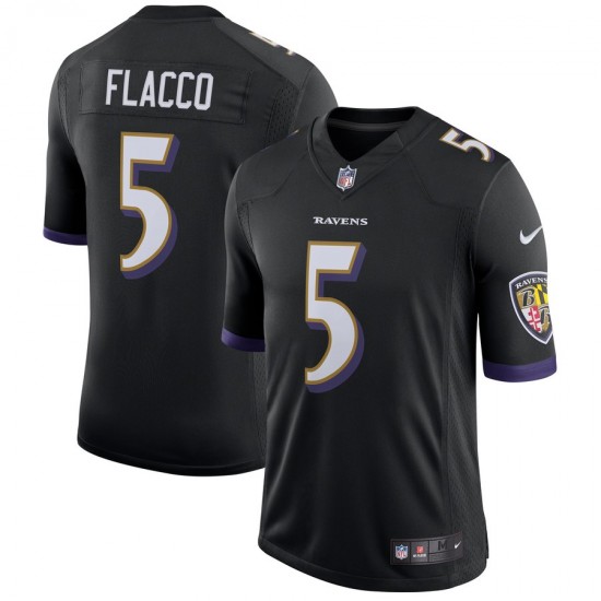 Baltimore Ravens Joe Flacco 5 Nike Black NFL Jersey