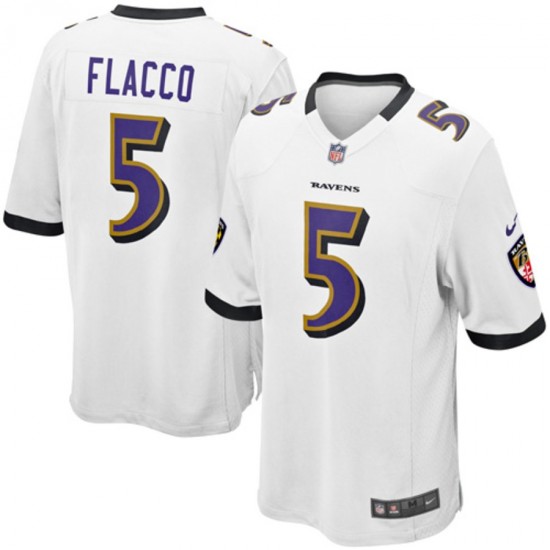 Baltimore Ravens Joe Flacco 5 Nike White NFL Jersey