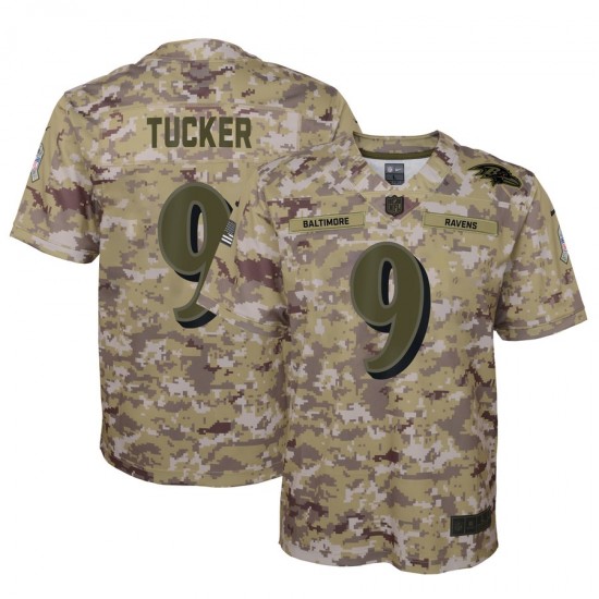 Baltimore Ravens Justin Tucker 9 Nike Salute to Service NFL Jersey