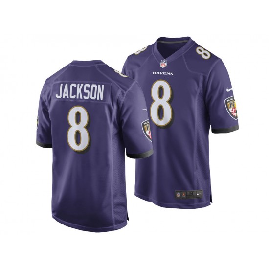 Baltimore Ravens Lamar Jackson 8 Nike Purple NFL Jersey