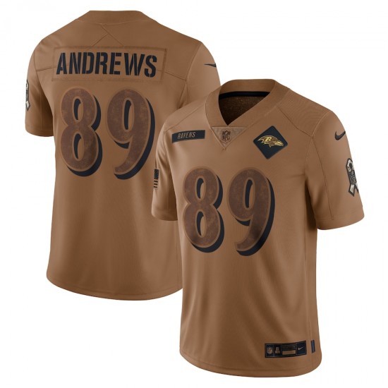 Baltimore Ravens Mark Andrews 89 Nike 2023 Salute To Service NFL Jersey