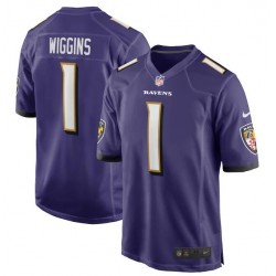 Baltimore Ravens Nate Wiggins Nike Purple 2024 Draft NFL Jersey Baltimore Ravens Nate Wiggins Nike Purple 2024 Draft NFL Jersey