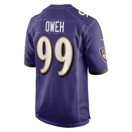 Baltimore Ravens Odafe Oweh 99 Nike Purple 2021 Draft NFL Jersey