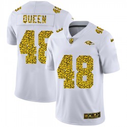 Baltimore Ravens Patrick Queen 48 Nike Flocked Leopard Print White NFL Jersey Baltimore Ravens Patrick Queen 48 Nike Flocked Leopard Print White NFL Jersey