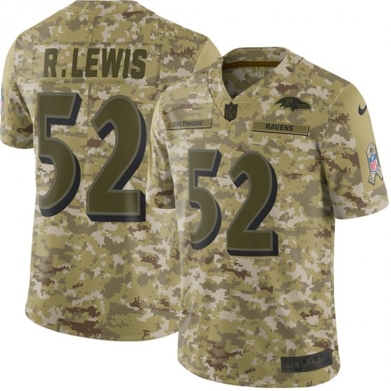 Baltimore Ravens Ray Lewis 52 Nike Salute to Service NFL Jersey