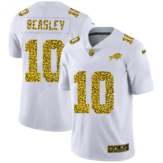 Buffalo Bills Cole Beasley 10 Nike Flocked Leopard Print White NFL Jersey