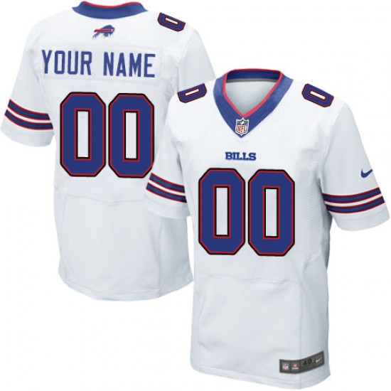Buffalo Bills Custom White NFL Jersey