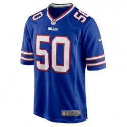 Buffalo Bills Gregory Rousseau 50 Nike Royal 2021 Draft NFL Jersey