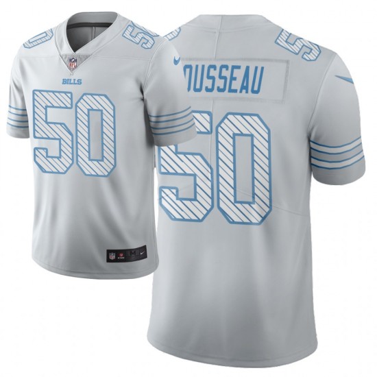 Buffalo Bills Gregory Rousseau 50 Nike White 2021 Draft NFL Jersey