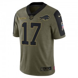 Buffalo Bills Josh Allen 17 Nike 2021 Salute to Service NFL Jersey
