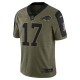 Buffalo Bills Josh Allen 17 Nike 2021 Salute to Service NFL Jersey