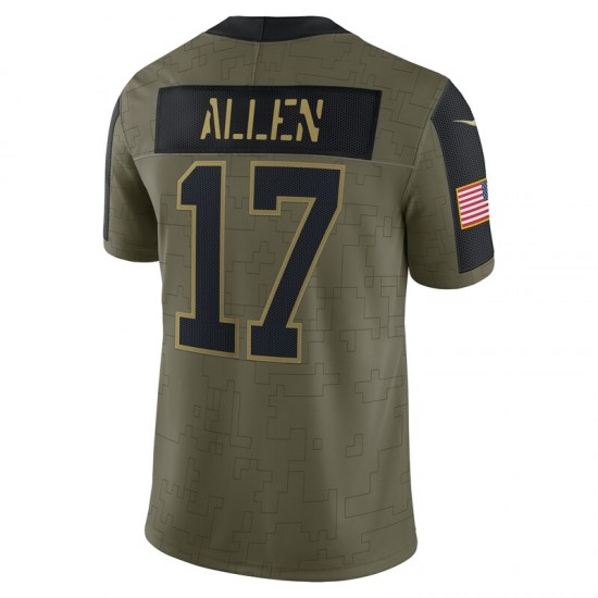 Buffalo Bills Josh Allen 17 Nike 2021 Salute to Service NFL Jersey