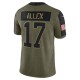 Buffalo Bills Josh Allen 17 Nike 2021 Salute to Service NFL Jersey