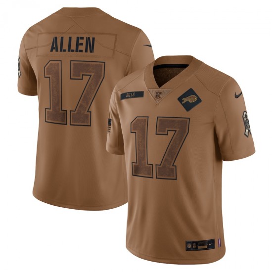 Buffalo Bills Josh Allen 17 Nike 2023 Salute To Service NFL Jersey