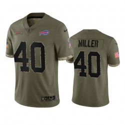 Buffalo Bills Von Miller 40 Nike 2022 Salute to Service NFL Jersey Buffalo Bills Von Miller 40 Nike 2022 Salute to Service NFL Jersey