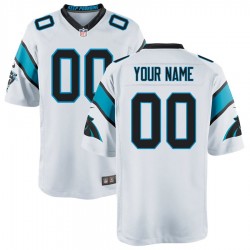 Carolina Panthers Custom White NFL Jersey Carolina Panthers Custom White NFL Jersey