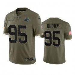 Carolina Panthers Derrick Brown 95 Nike 2022 Salute to Service NFL Jersey Carolina Panthers Derrick Brown 95 Nike 2022 Salute to Service NFL Jersey