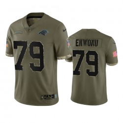 Carolina Panthers Ikem Ekwonu 79 Nike 2022 Salute to Service NFL Jersey Carolina Panthers Ikem Ekwonu 79 Nike 2022 Salute to Service NFL Jersey
