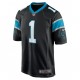 Carolina Panthers Jaycee Horn 1 Nike Black 2021 Draft NFL Jersey