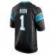Carolina Panthers Jaycee Horn 1 Nike Black 2021 Draft NFL Jersey
