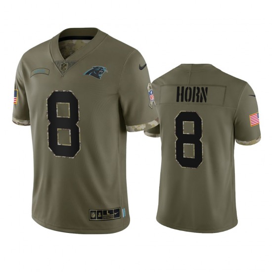 Carolina Panthers Jaycee Horn 8 Nike 2022 Salute to Service NFL Jersey