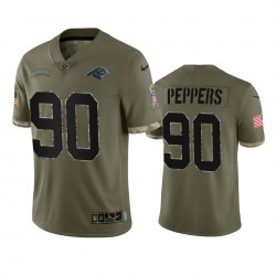 Carolina Panthers Julius Peppers 90 Nike 2022 Salute to Service NFL Jersey Carolina Panthers Julius Peppers 90 Nike 2022 Salute to Service NFL Jersey