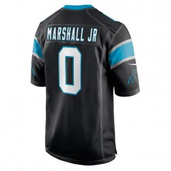 Carolina Panthers Terrace Marshall Jr. 0 Nike Black 2021 Draft NFL Jersey