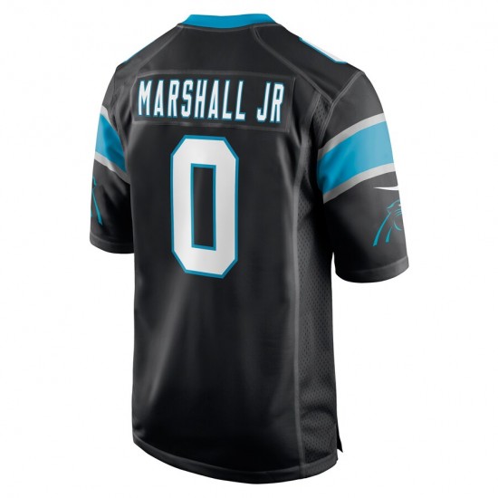 Carolina Panthers Terrace Marshall Jr. 0 Nike Black 2021 Draft NFL Jersey