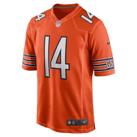 Chicago Bears Andy Dalton 14 Nike Orange 2021 Draft NFL Jersey