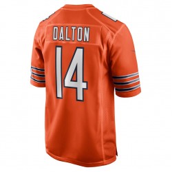 Chicago Bears Andy Dalton 14 Nike Orange 2021 Draft NFL Jersey
