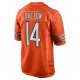 Chicago Bears Andy Dalton 14 Nike Orange 2021 Draft NFL Jersey