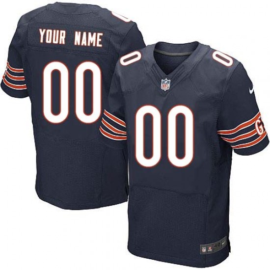 Chicago Bears Custom Navy NFL Jersey