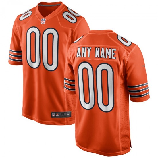 Chicago Bears Custom Nike Orange NFL Jersey