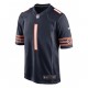 Chicago Bears Justin Fields 1 Nike Navy Blue 2021 Draft NFL Jersey