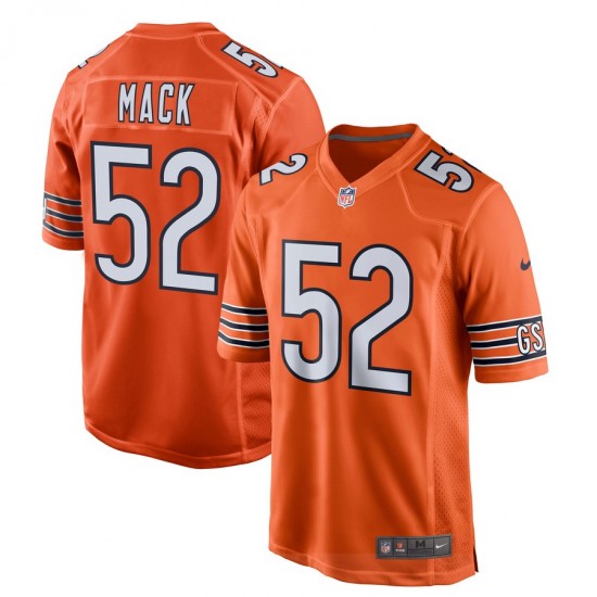 Chicago Bears Khalil Mack 52 Nike Orange NFL Jersey