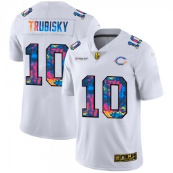 Chicago Bears Mitchell Trubisky 10 Nike 2020 Multicolor White NFL Jersey