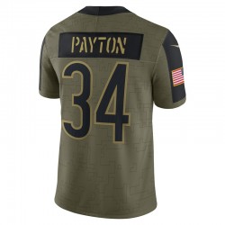 Chicago Bears Walter Payton 34 Nike 2021 Salute to Service NFL Jersey