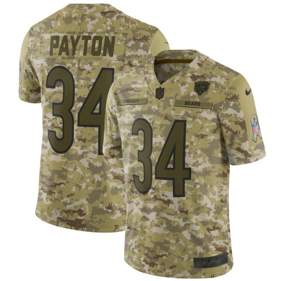 Chicago Bears Walter Payton 34 Nike Salute to Service NFL Jersey