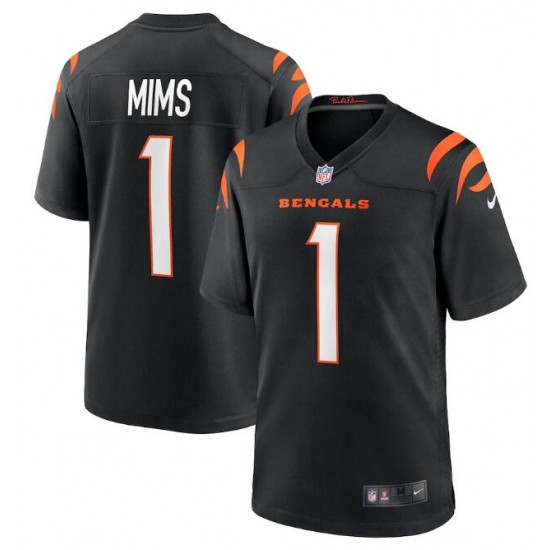 Cincinnati Bengals Amarius Mims Nike Black 2024 Draft NFL Jersey