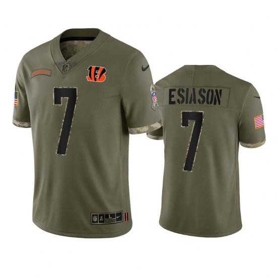 Cincinnati Bengals Boomer Esiason 7 Nike 2022 Salute to Service NFL Jersey