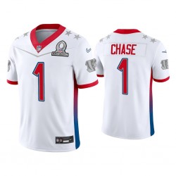 Cincinnati Bengals Chase 1 Nike White 2022 AFC Pro Bowl NFL Jersey Cincinnati Bengals Chase 1 Nike White 2022 AFC Pro Bowl NFL Jersey