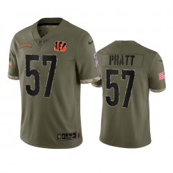 Cincinnati Bengals Germaine Pratt 57 Nike 2022 Salute to Service NFL Jersey Cincinnati Bengals Germaine Pratt 57 Nike 2022 Salute to Service NFL Jersey