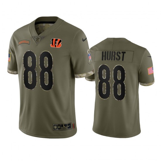 Cincinnati Bengals Hayden Hurst 88 Nike 2022 Salute to Service NFL Jersey
